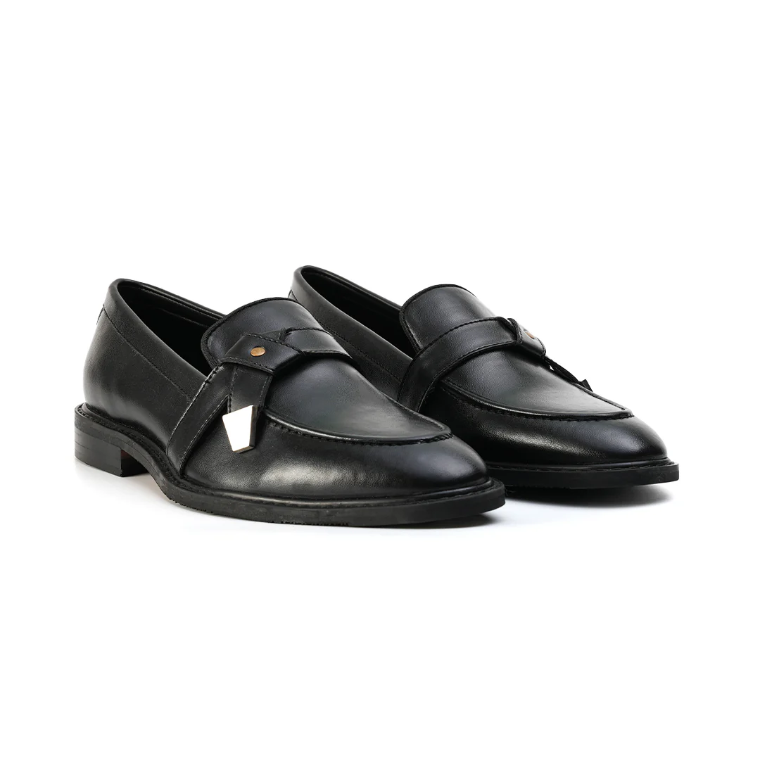 Monkstory Belted Slip-Ons - Matte Black - Image 7