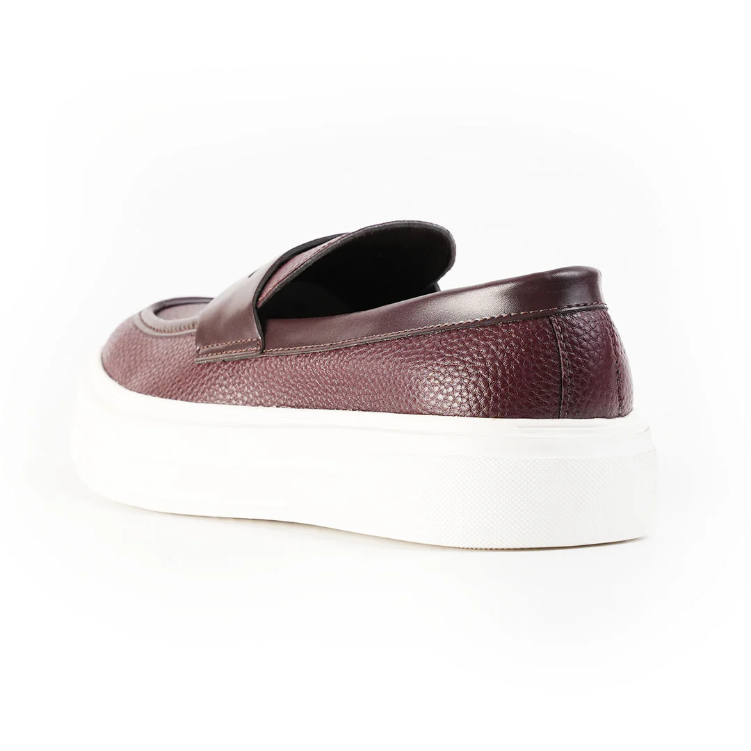 Monkstory Chunky Luxe Slip-On Sneakers - Deep Burgundy - Image 9
