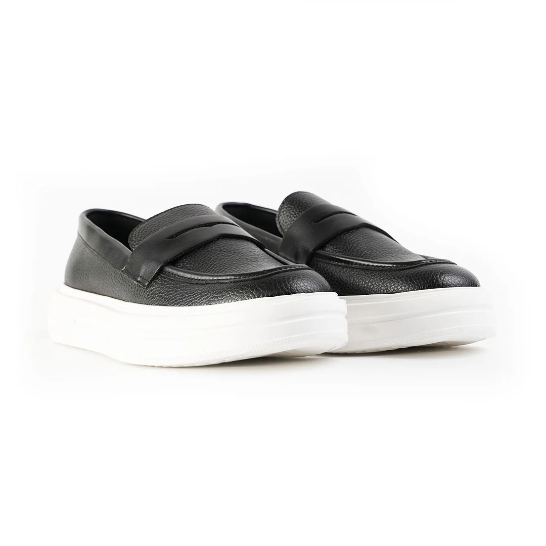 Monkstory Chunky Luxe Slip-On Sneakers - Royal Black - Image 11