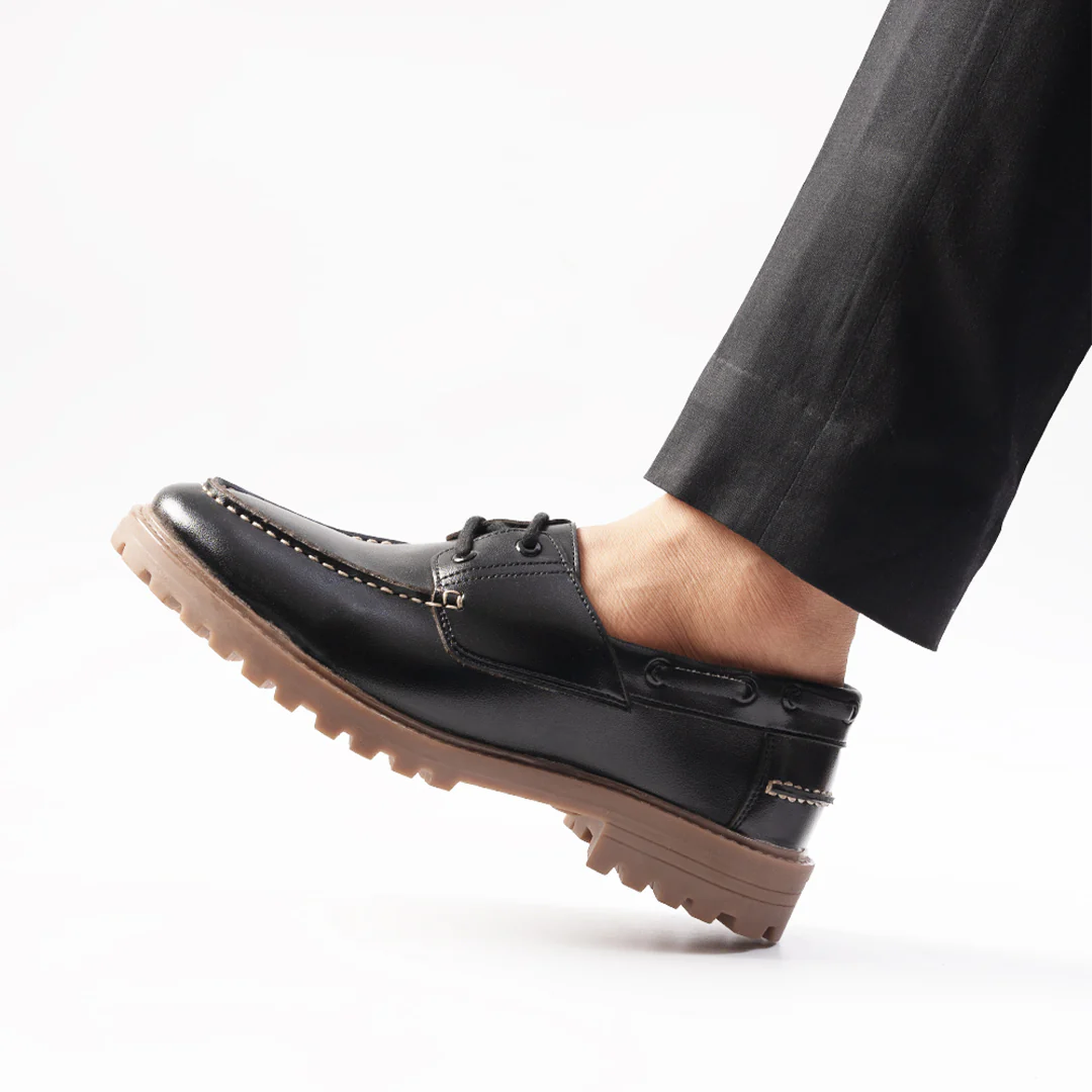 Monkstory Cosmopolitan Boat Loafers - Black - Image 2