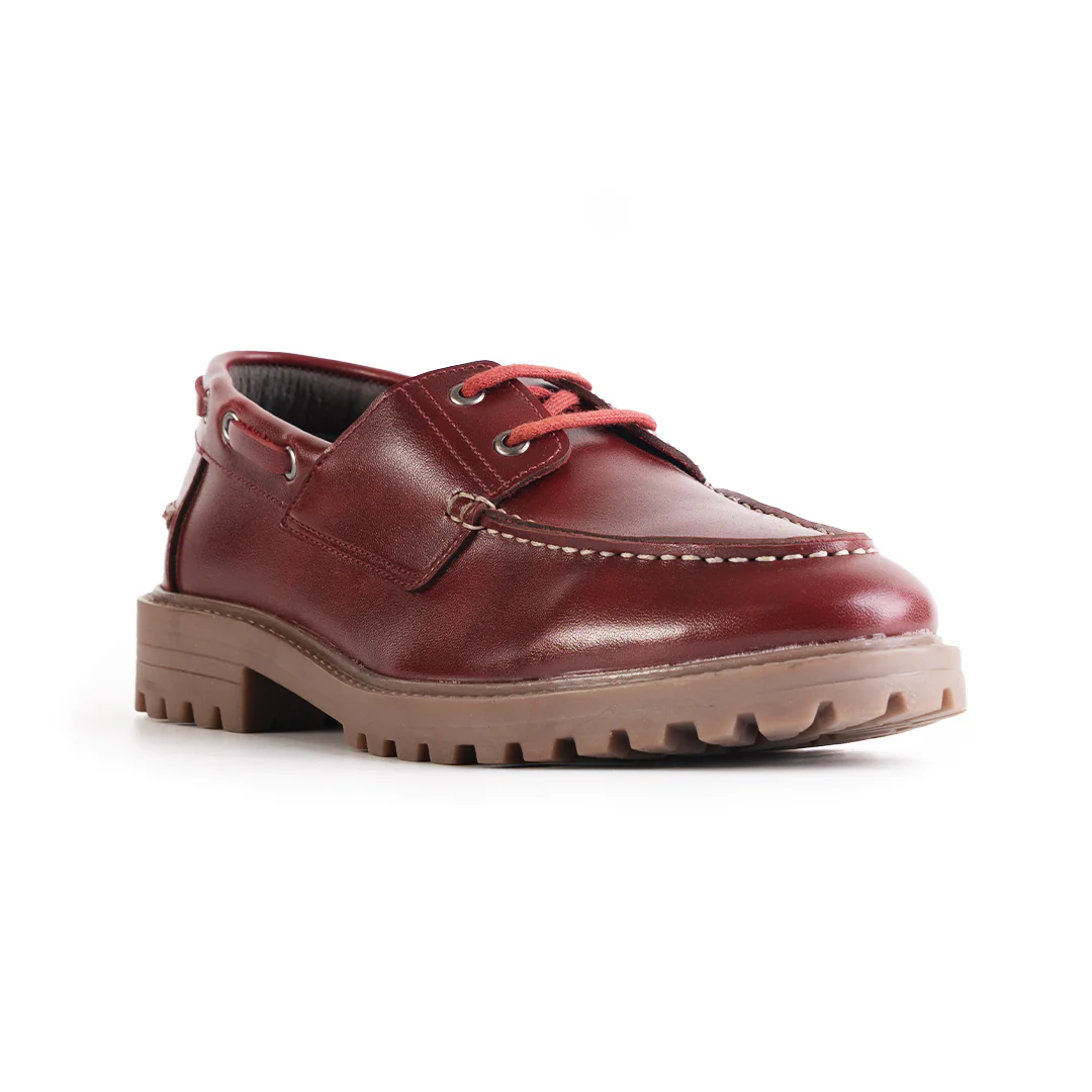 Monkstory Cosmopolitan Boat Loafers - Burgundy - Image 5