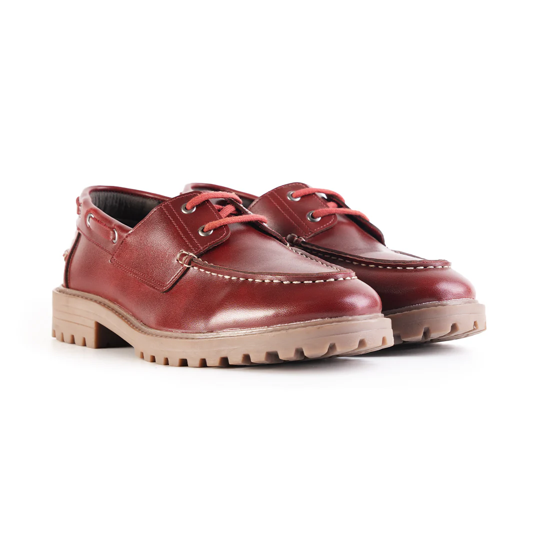 Monkstory Cosmopolitan Boat Loafers - Burgundy - Image 6