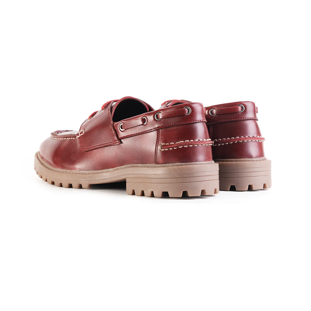 Monkstory Cosmopolitan Boat Loafers - Burgundy - Image 7