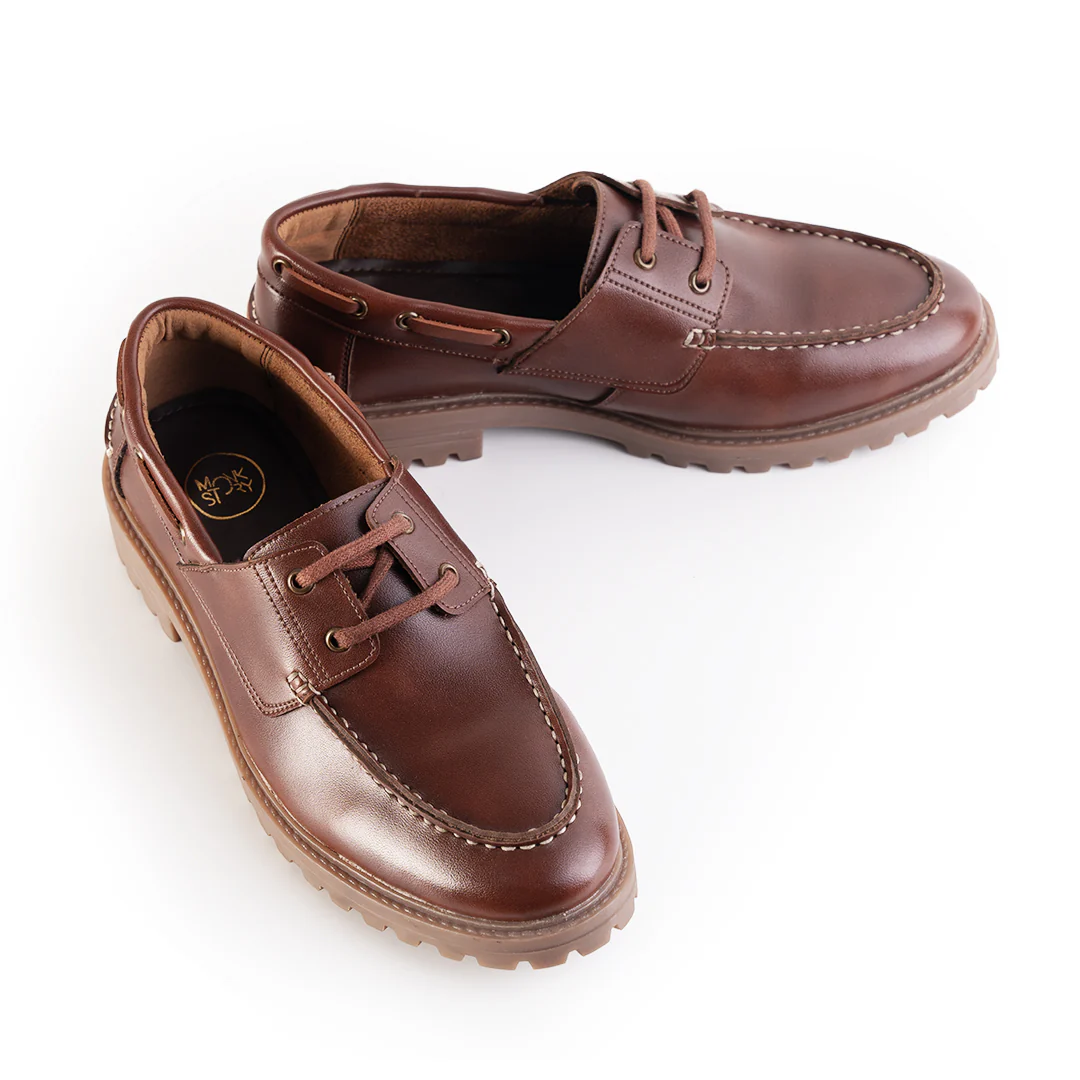 Monkstory Cosmopolitan Boat Loafers  - Tan - Image 4