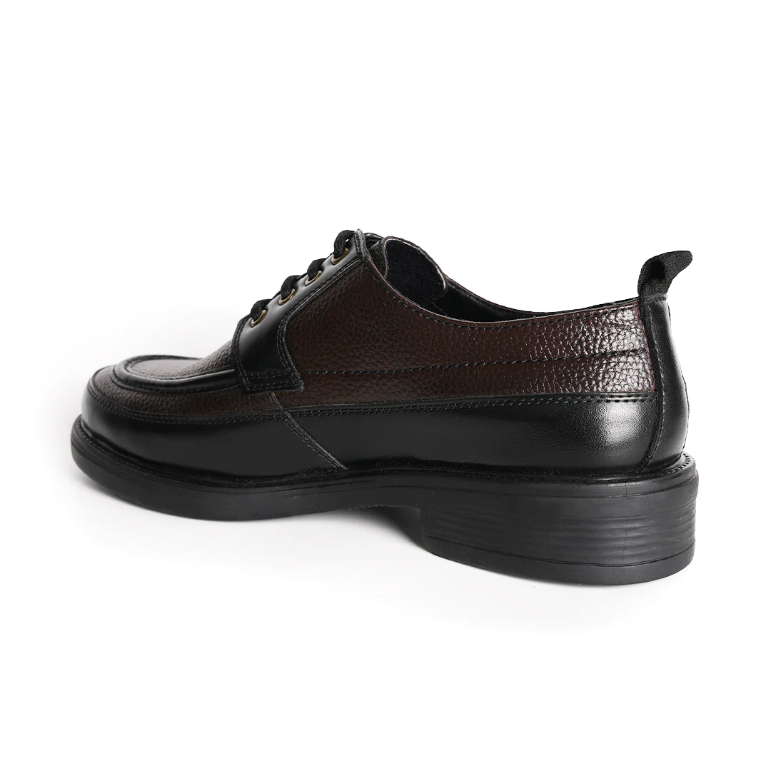 Monkstory Cosmopolitan Derby Lace-Ups  - Black/Brown - Image 6