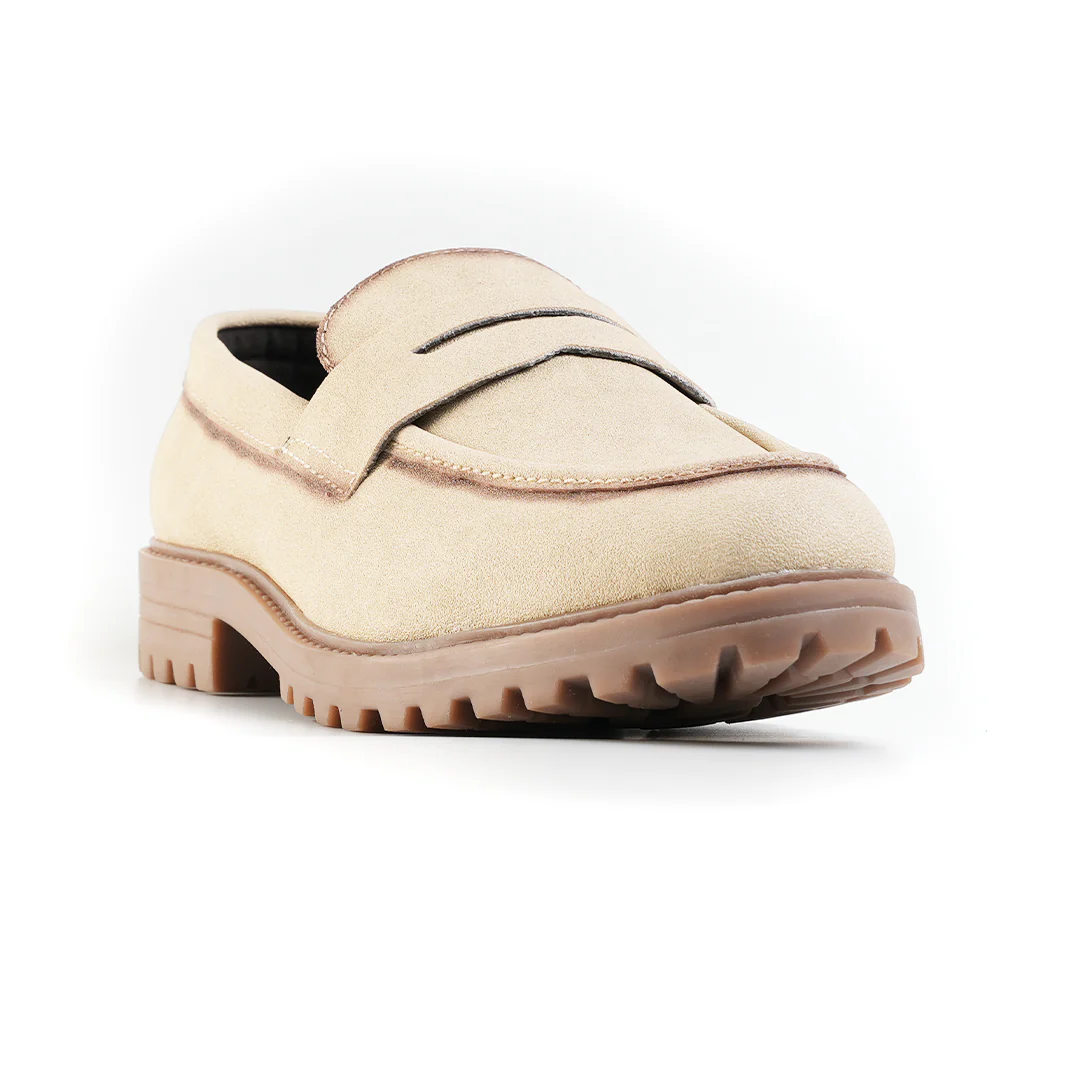 Monkstory Cosmopolitan Dune Penny Loafers  - Beige - Image 3