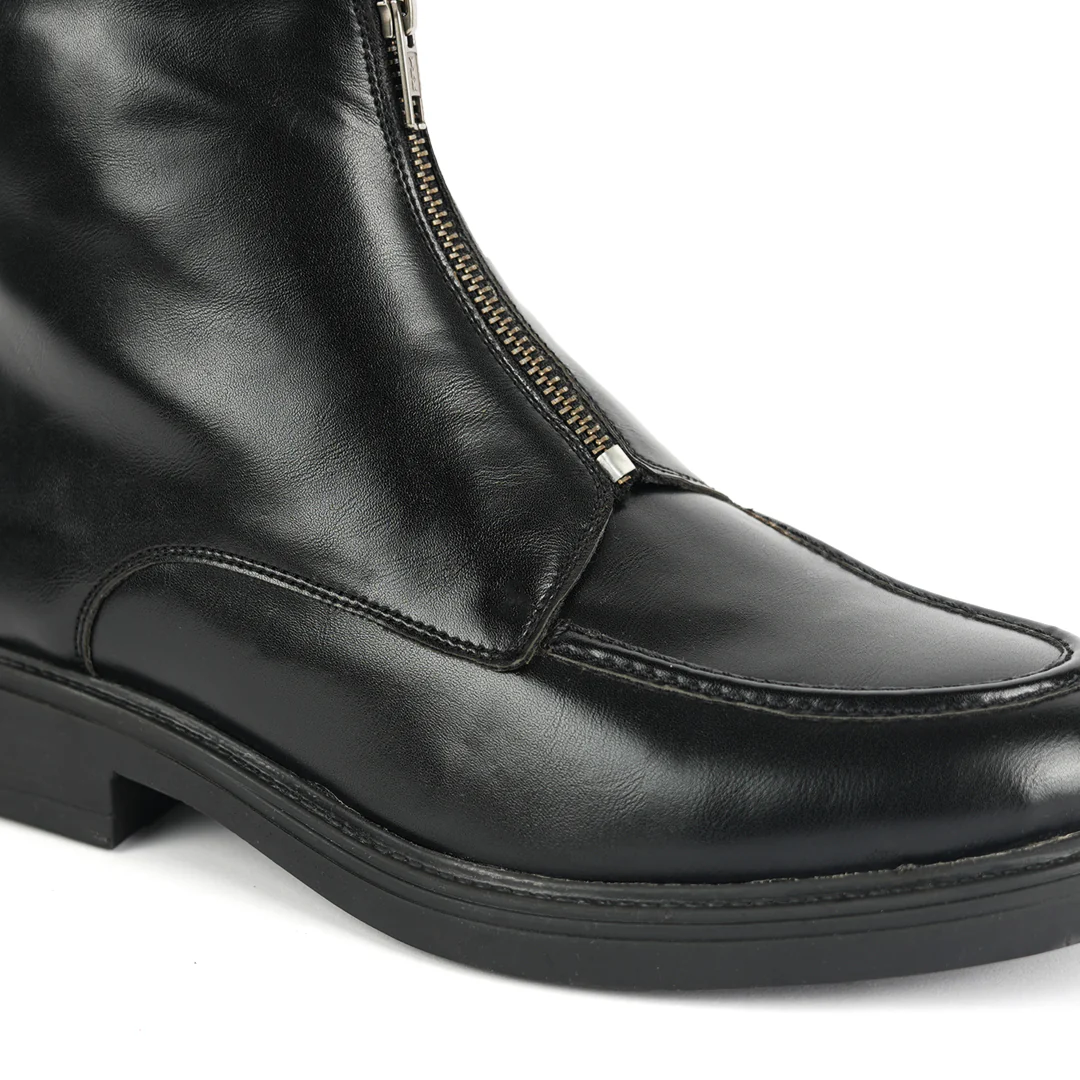 Monkstory Cosmopolitan Zip-Up Boots  - Black - Image 5