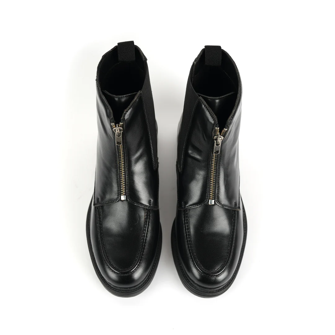 Monkstory Cosmopolitan Zip-Up Boots  - Black - Image 8