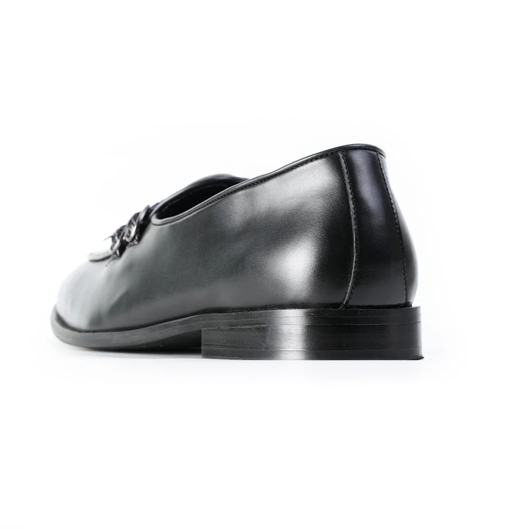 Monkstory Twin Braided-Bit Loafers – Black - Image 7