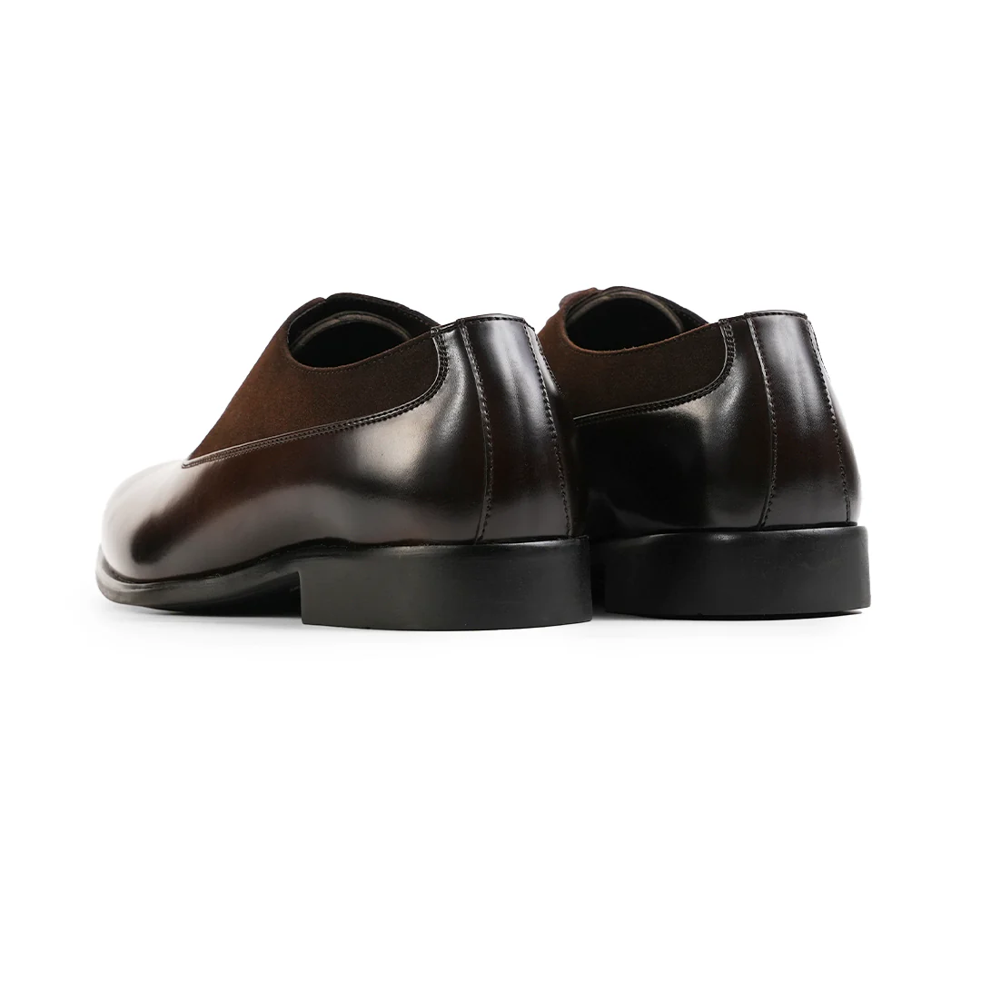Monkstory Glossy-Suede Oxford Hybrid Lace-ups - Brown - Image 9