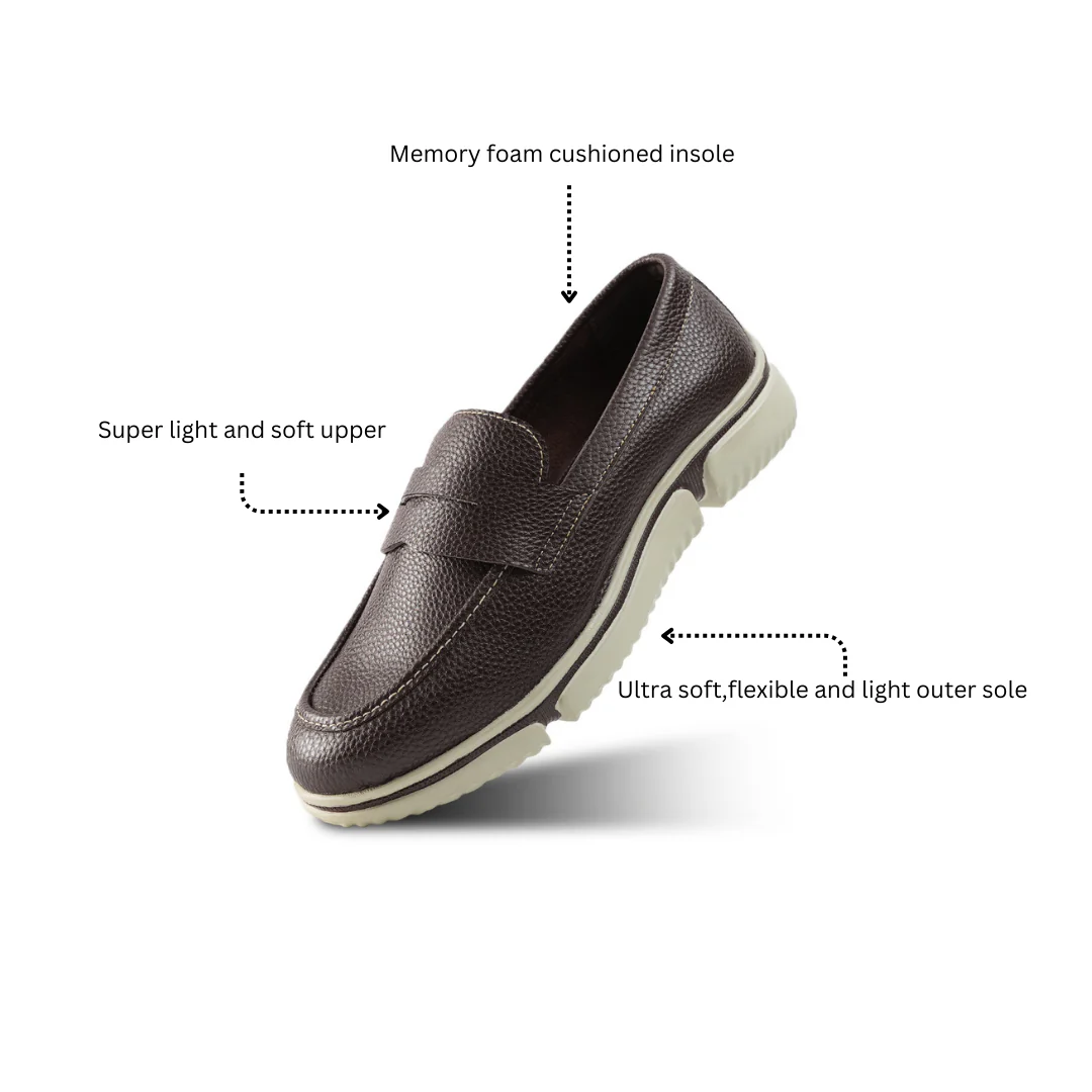 Monkstory Gravity Lift Ultra-Comfort Slip-On Sneakers - Brown - Image 4