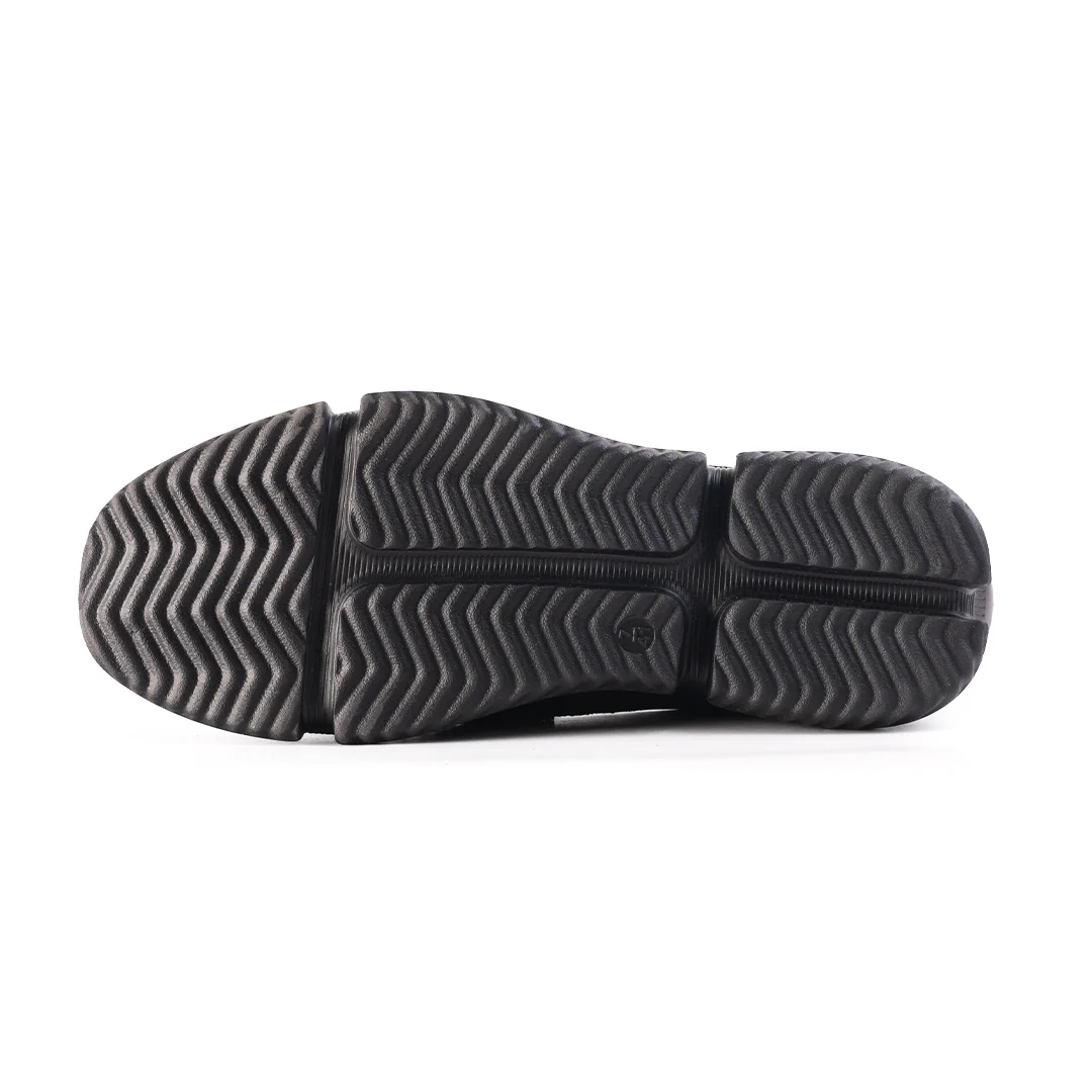 Monkstory Gravity Lift Supreme Comfort Mesh Slip-On Sneakers - Charcoal Grey & Black - Image 13