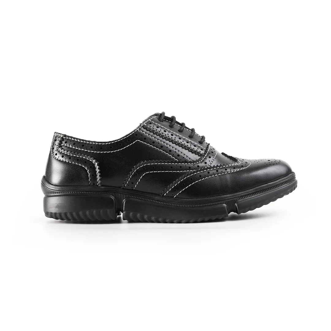 Monkstory Gravity Lift Ultra-Comfort Brogue Sneakers - Black - Image 5