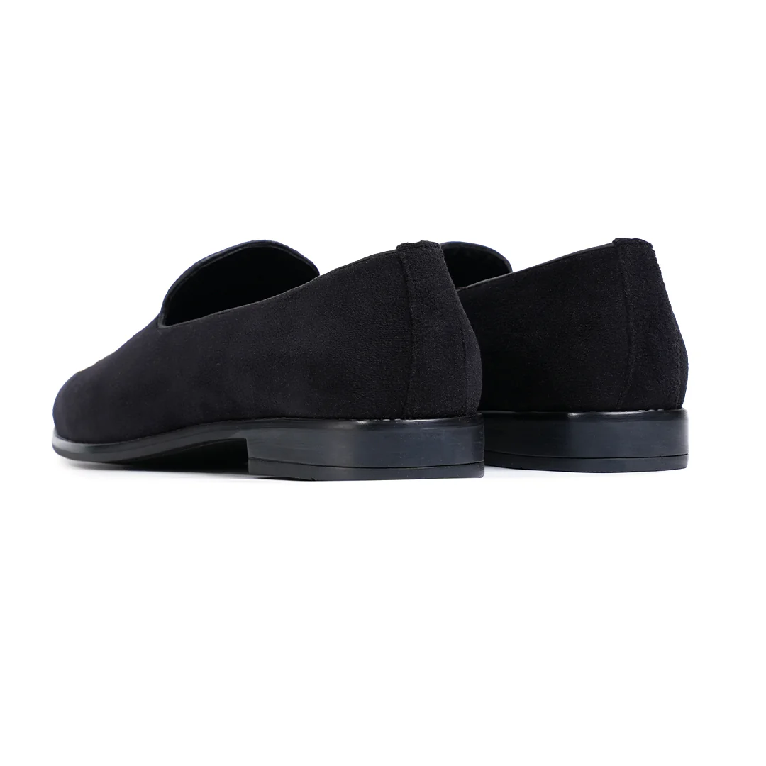 Monkstory Maharaja Zardosi Embroidered Slip-Ons – Black - Image 10
