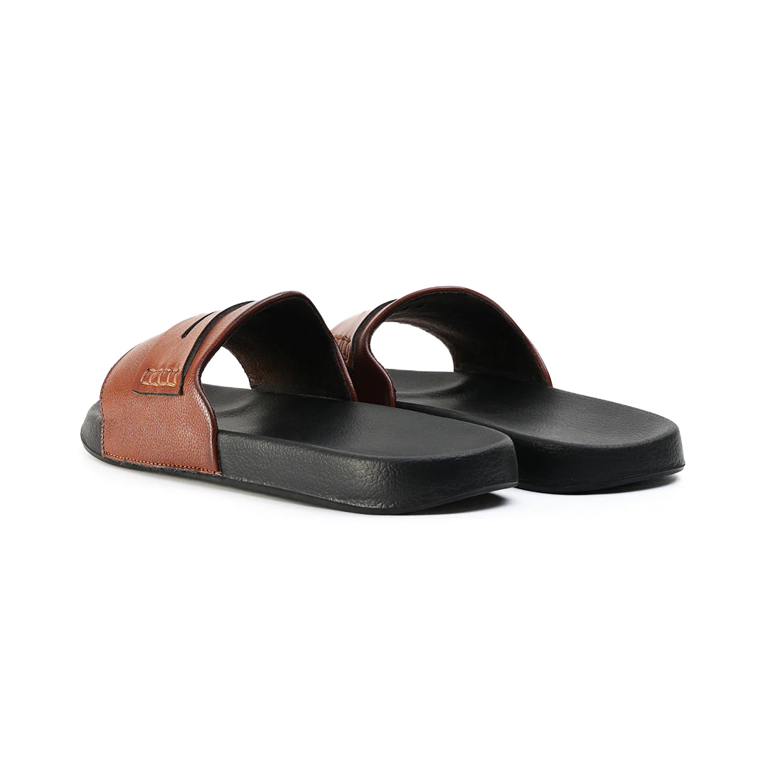 Monkstory Old Money Minimalist Sliders - Tan - Image 8