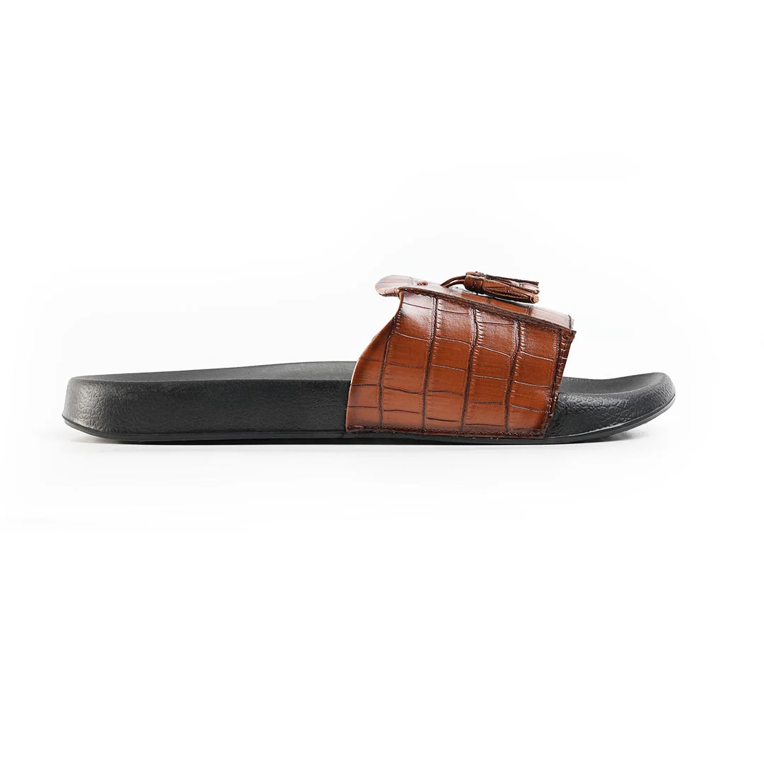 Monkstory Old Money Tassel Sliders - Tan - Image 6