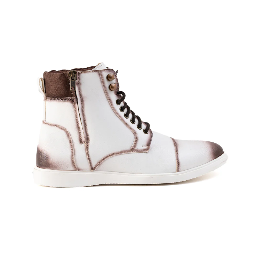 Monkstory Ombre High-Top Boots  - White - Image 5