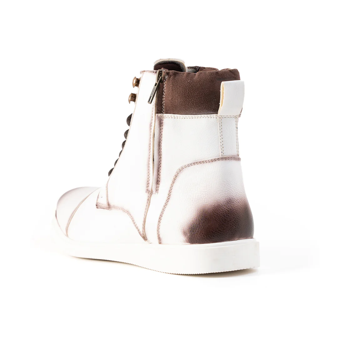 Monkstory Ombre High-Top Boots  - White - Image 7