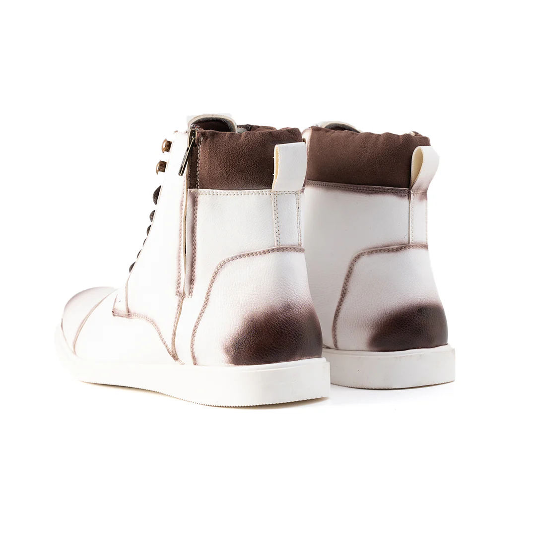 Monkstory Ombre High-Top Boots  - White - Image 8