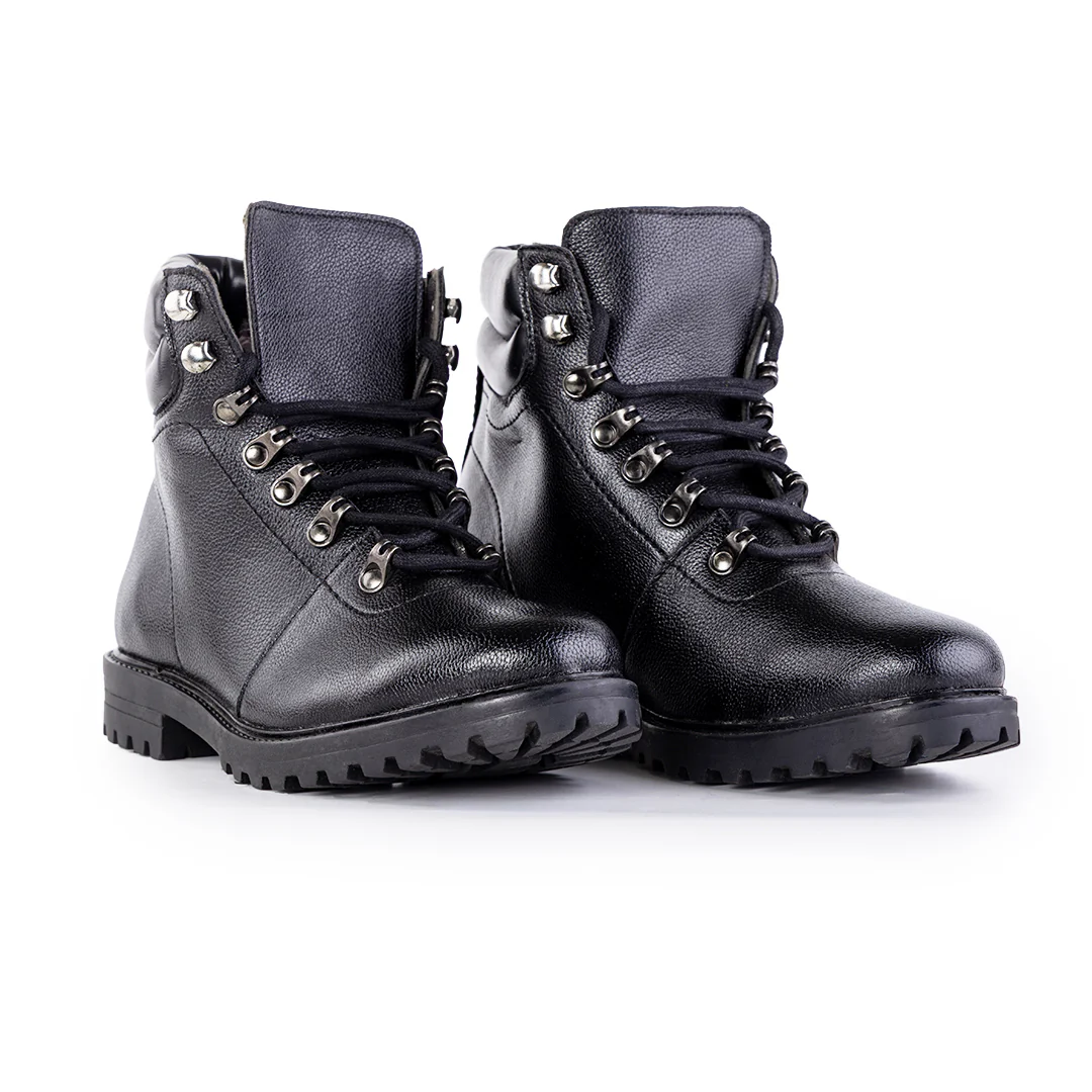 Monkstory Rugged High-Ankle Boots - Black - Image 6