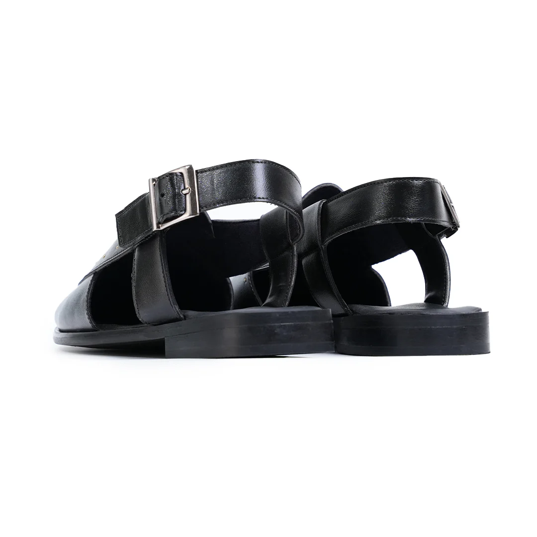 Monkstory Studded Nawabi Sandals - Black - Image 10