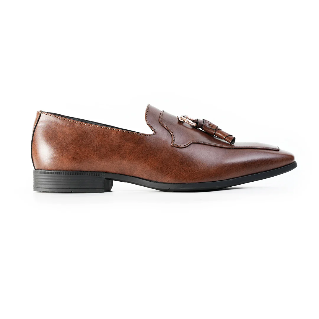 Monkstory Tassel Loafers with Rose-Gold Bit β Brown - Image 4