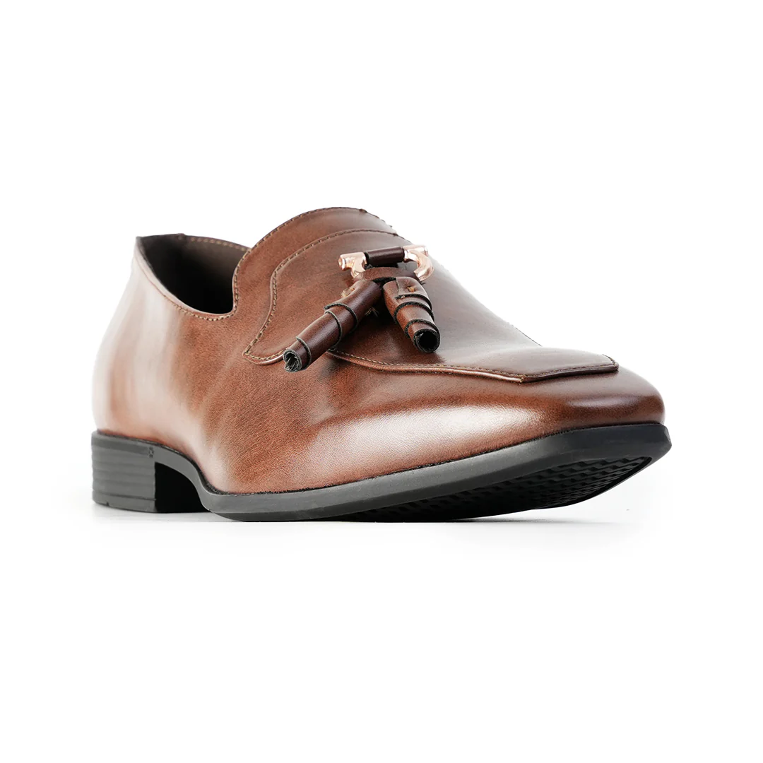Monkstory Tassel Loafers with Rose-Gold Bit β Brown - Image 5