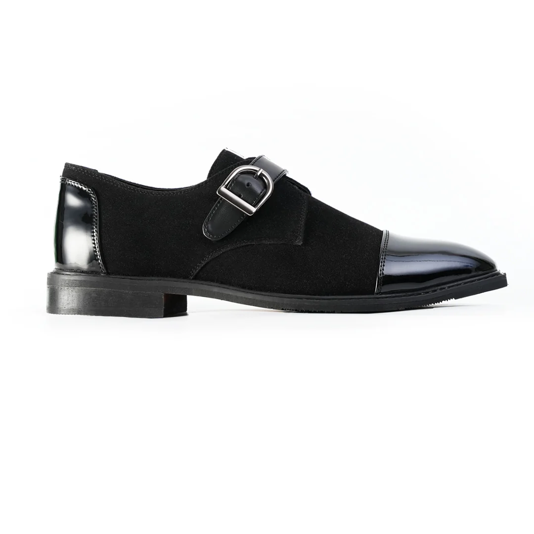 Monkstory Tuxedo Monkstrap Slip-Ons – Black - Image 2