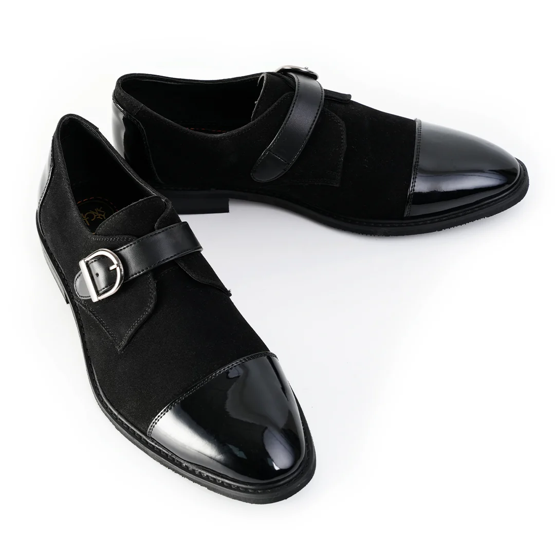 Monkstory Tuxedo Monkstrap Slip-Ons – Black - Image 3