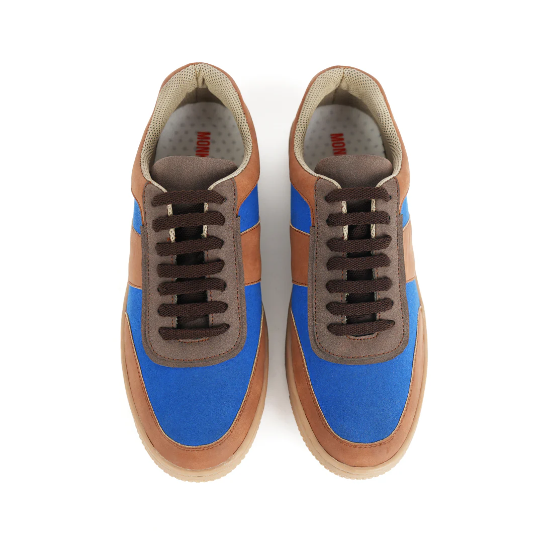 Monkstory Urban Street Sneakers - Blue/Brown - Image 10