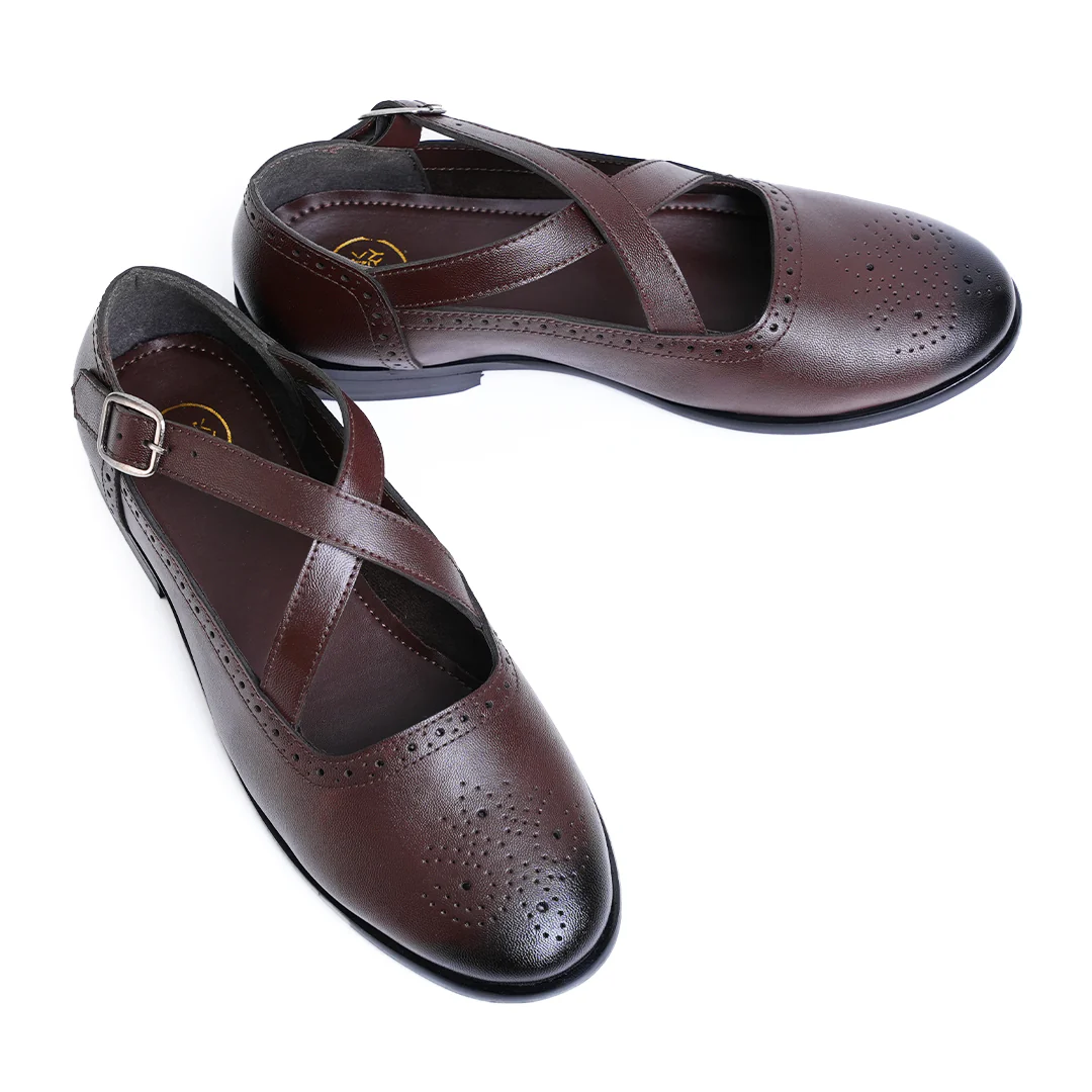 Monkstory X-Strap Peshawari Sandals - Brown - Image 4