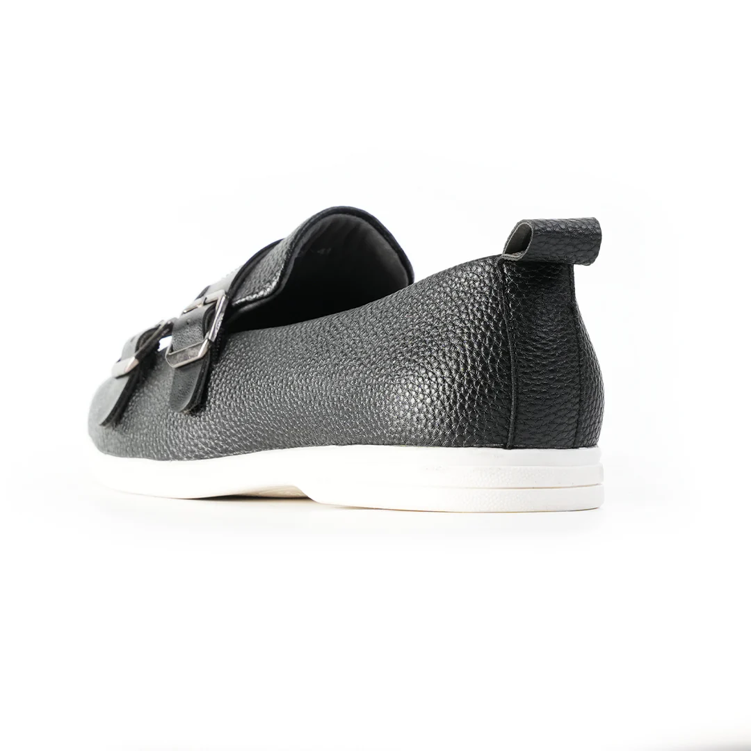 Monkstory Yacht Club Double Monk Slip-Ons - Black - Image 7