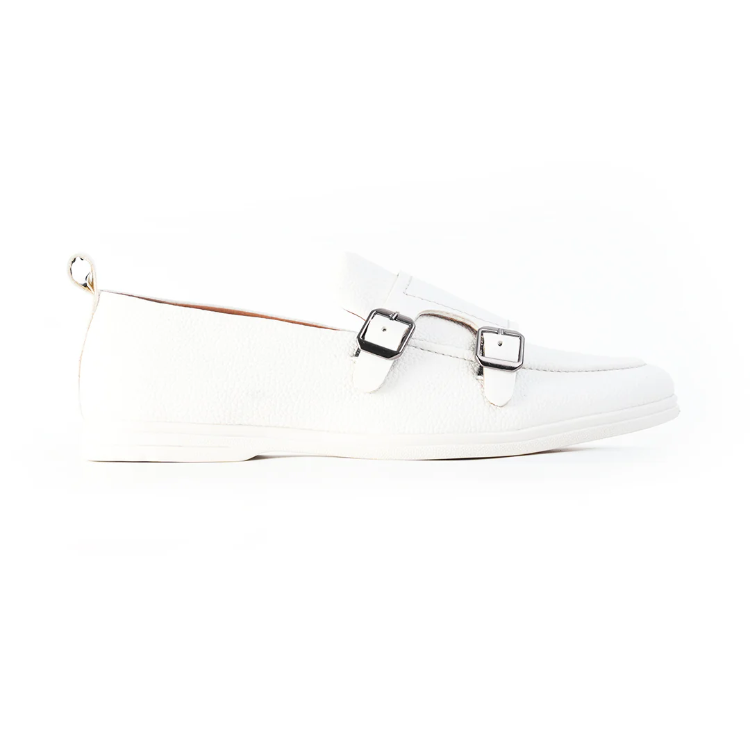 Monkstory Yacht Club Double Monk Slip-Ons - White - Image 3