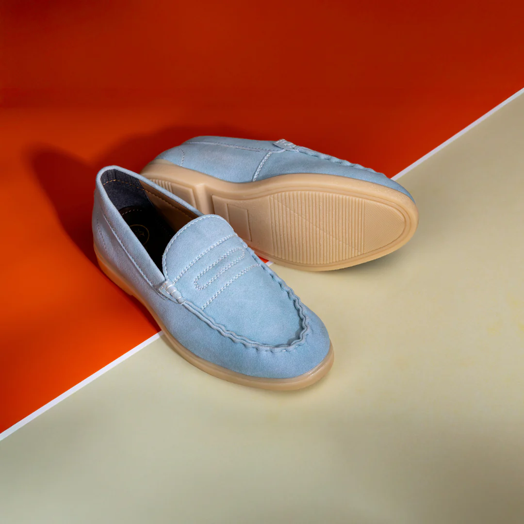 Monkstory Yacht Club Penny Stitch Loafers - Coastal Sky - Image 2