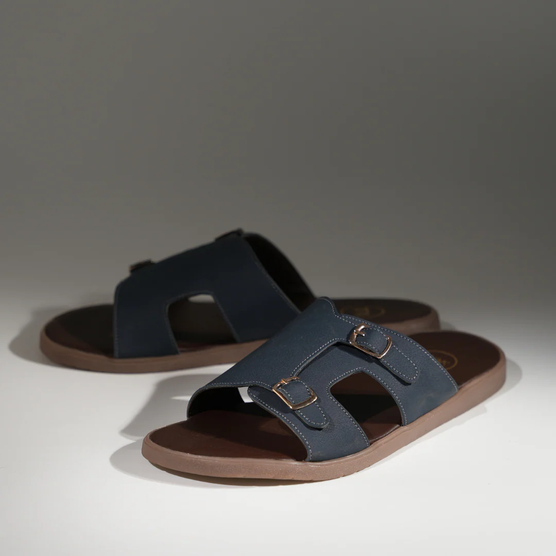 T-Rad Classic Double Monk Strap Sandals - Blue - Image 3