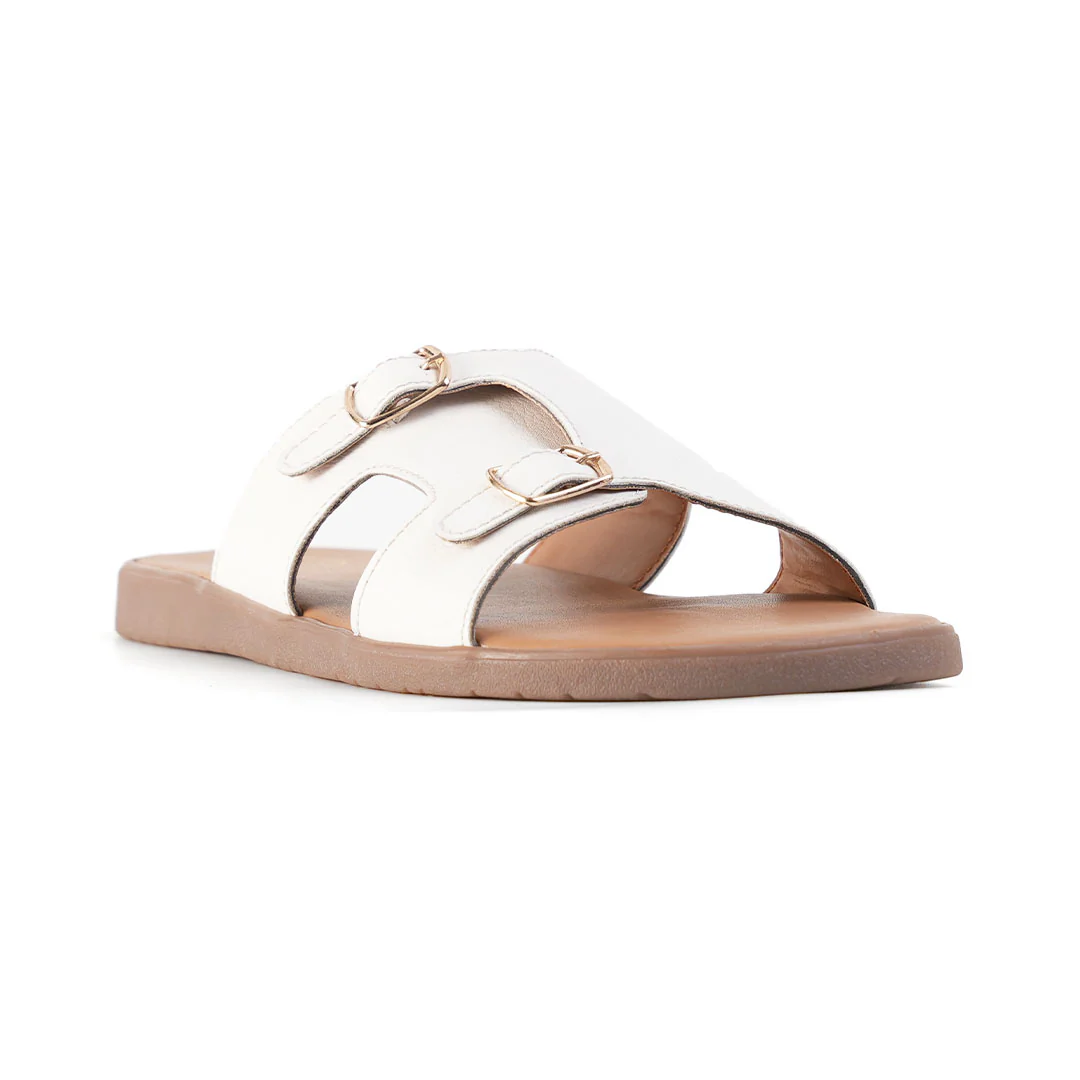 T-Rad Classic Double Monk Strap Sandals - White - Image 7