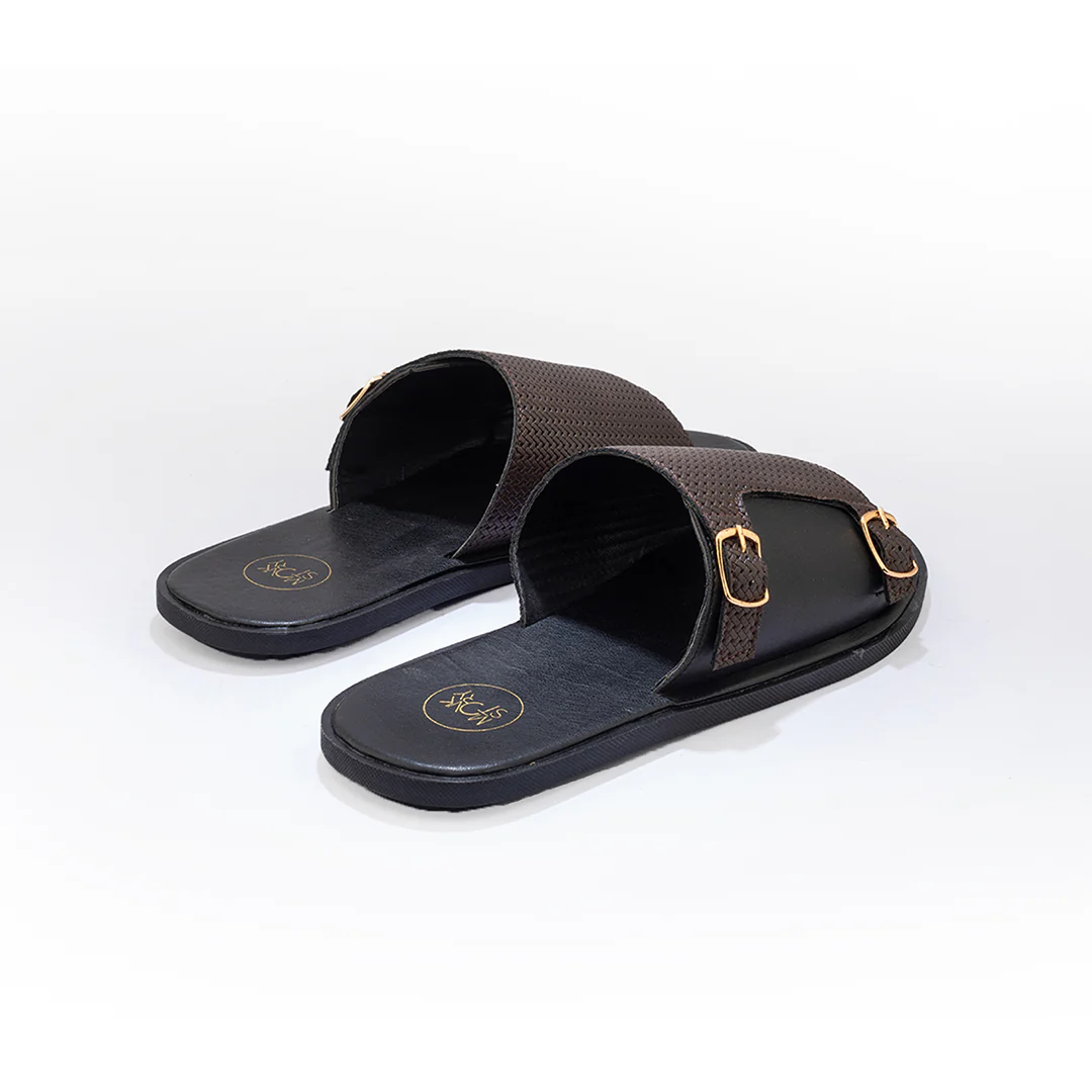 T-Rad Double Monk Strap Sandals - Black/brown - Image 5